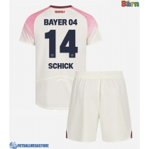 Fotballdrakt Barn Bayer Leverkusen Patrik Schick #14 Bortedraktsett 2025-26 Kortermet (+ Korte bukser)